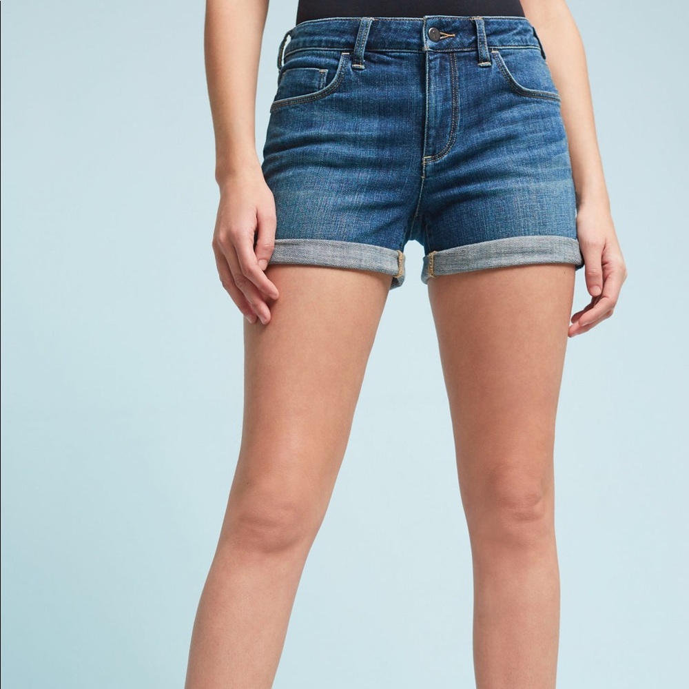 Anthropologie Pilcro Script Denim Shorts